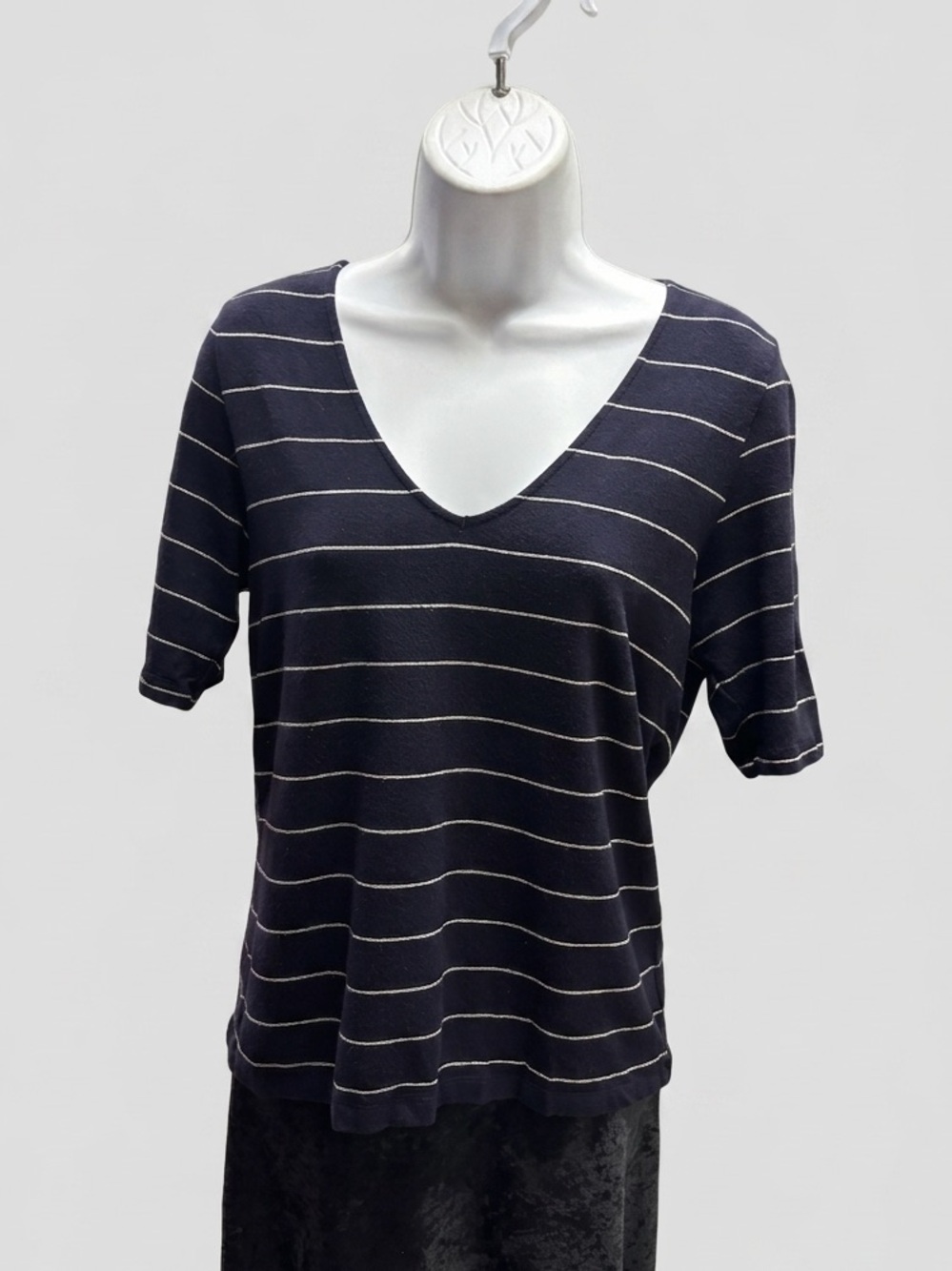 Ralph Lauren Navy V-Neck Top